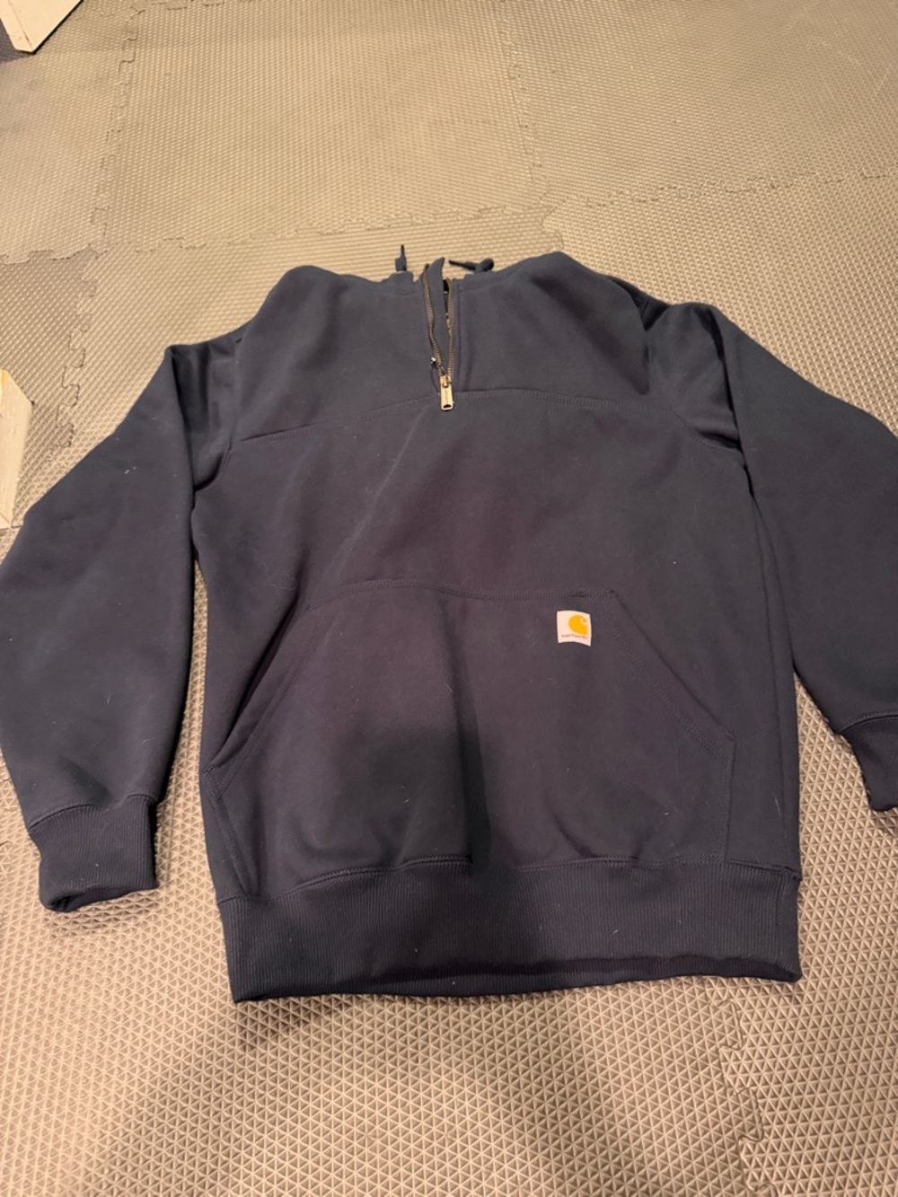 Carhartt Men's Navy Half-Zip Work Pullover